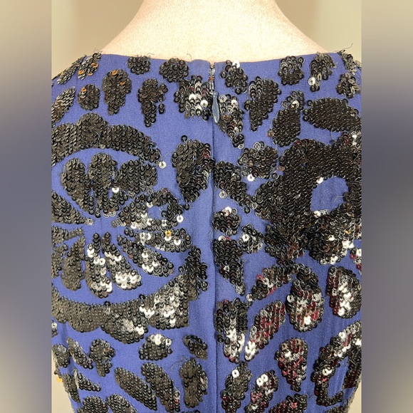 EUC Aidan Mattox Floral Sequin Dress - Picture 7 of 12